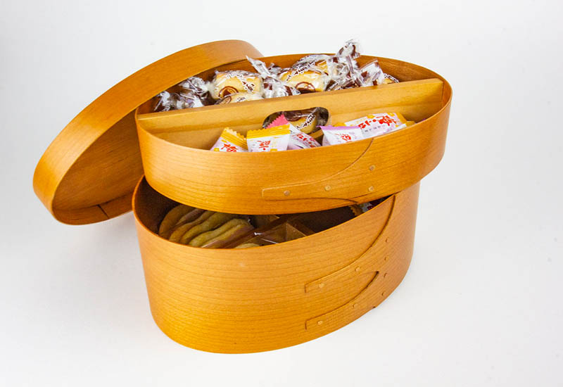 手手 超薄曲木工藝 喜氣糖果盒